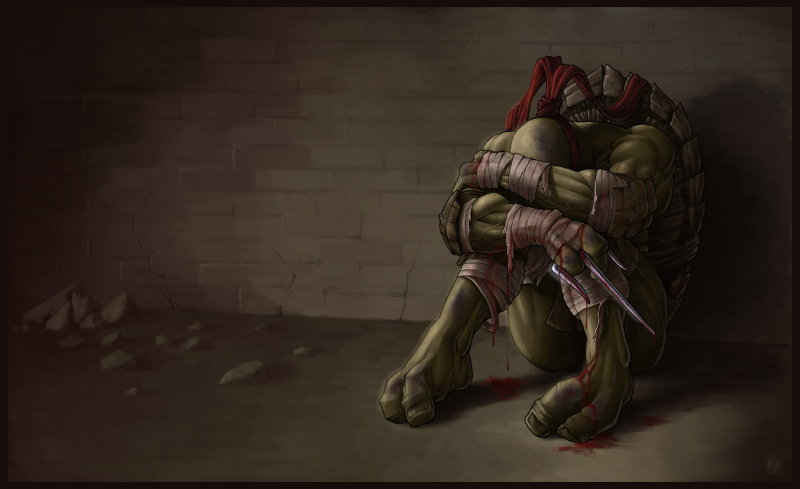 Illustration for article titled Is this the most gut-wrenching Ninja Turtles fan art ever made?